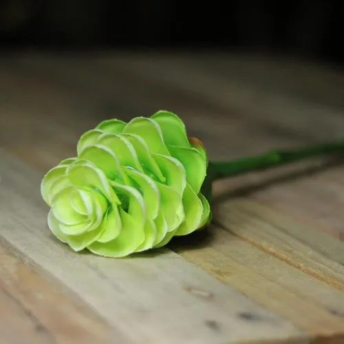 28" Light Green Artificial Ginger Flower Decorative Floral Crafting Stem