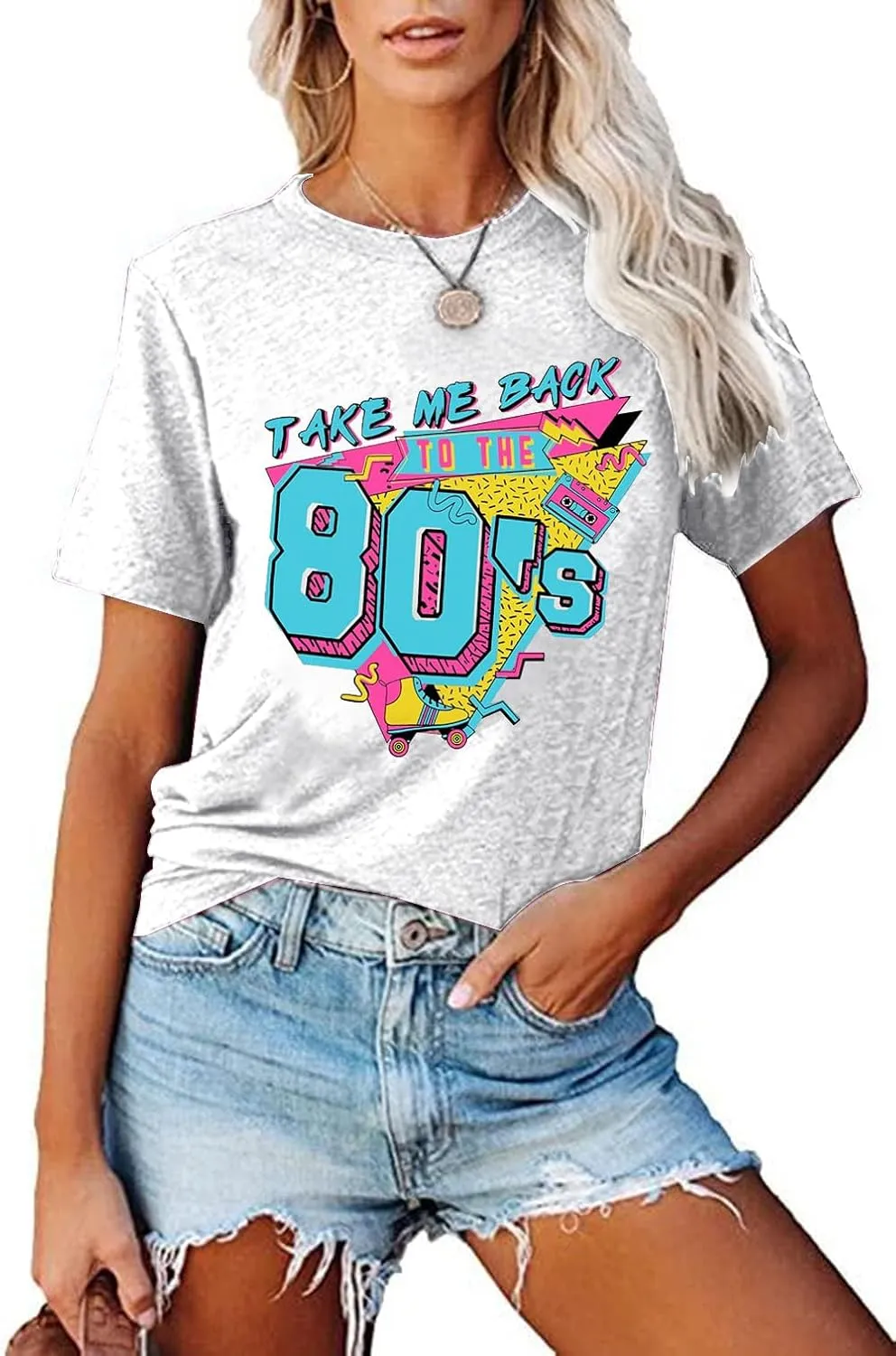 90s Outfit for Women Take Me Back to The 90's Shirt Vintage 80s T-Shirt Casual 90s 80s Nostalgia Tee Tops