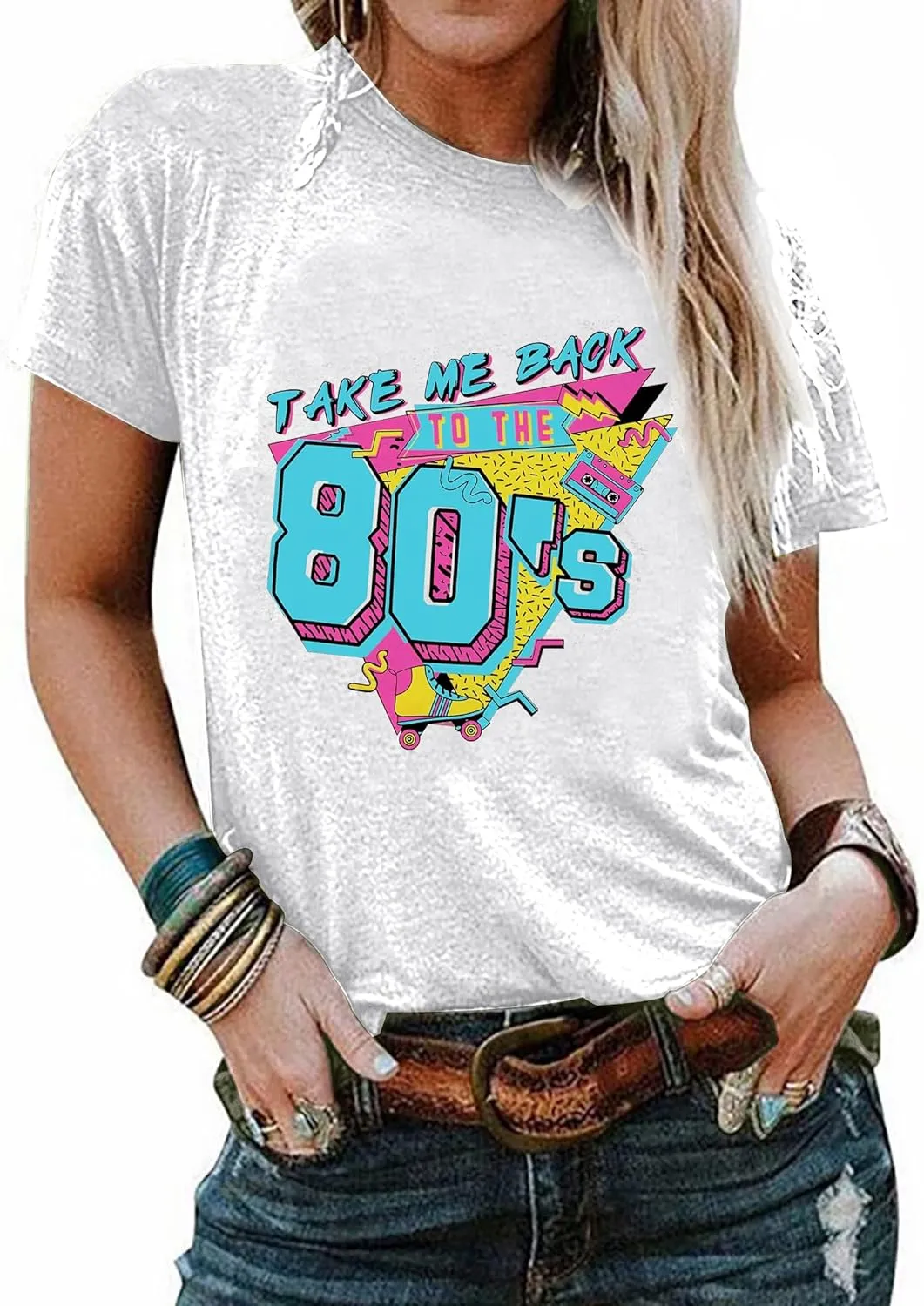 90s Outfit for Women Take Me Back to The 90's Shirt Vintage 80s T-Shirt Casual 90s 80s Nostalgia Tee Tops