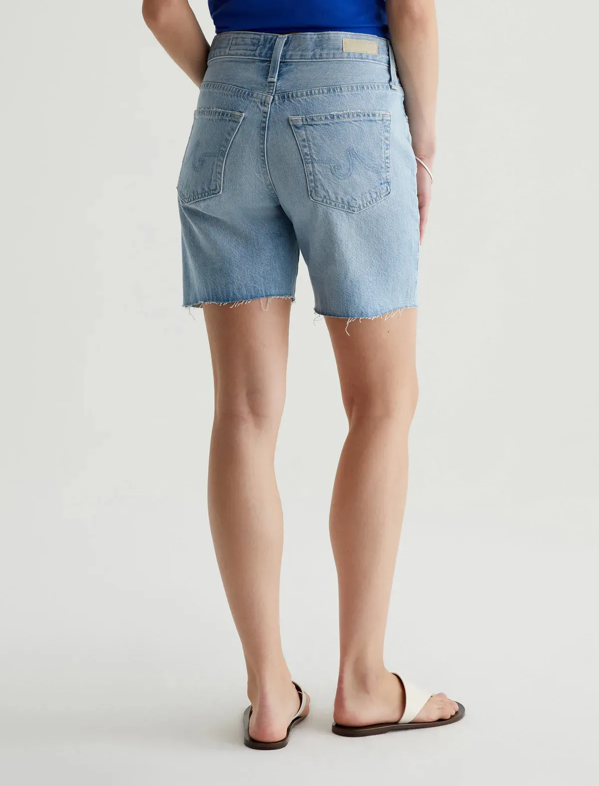 AG Denim Ex Boyfriend Shorts in Sunset Blues