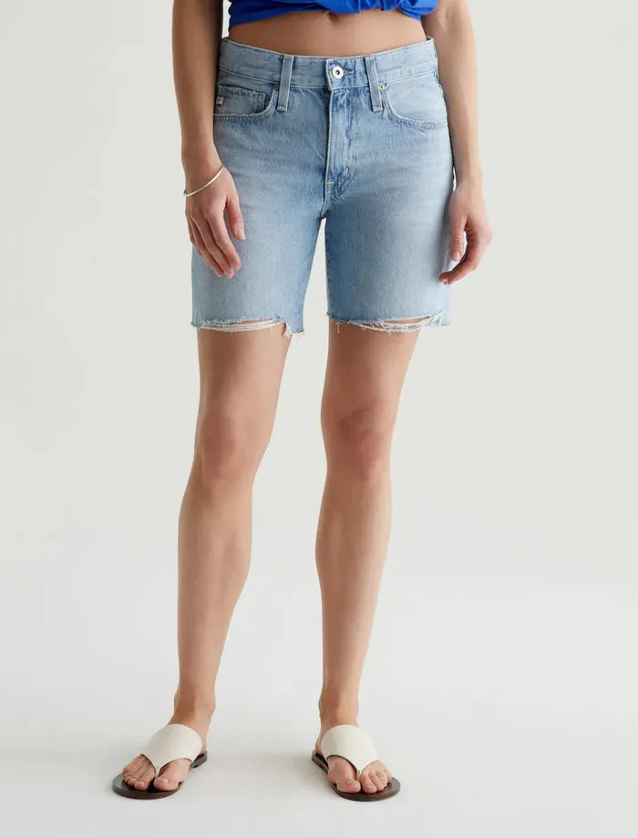 AG Denim Ex Boyfriend Shorts in Sunset Blues