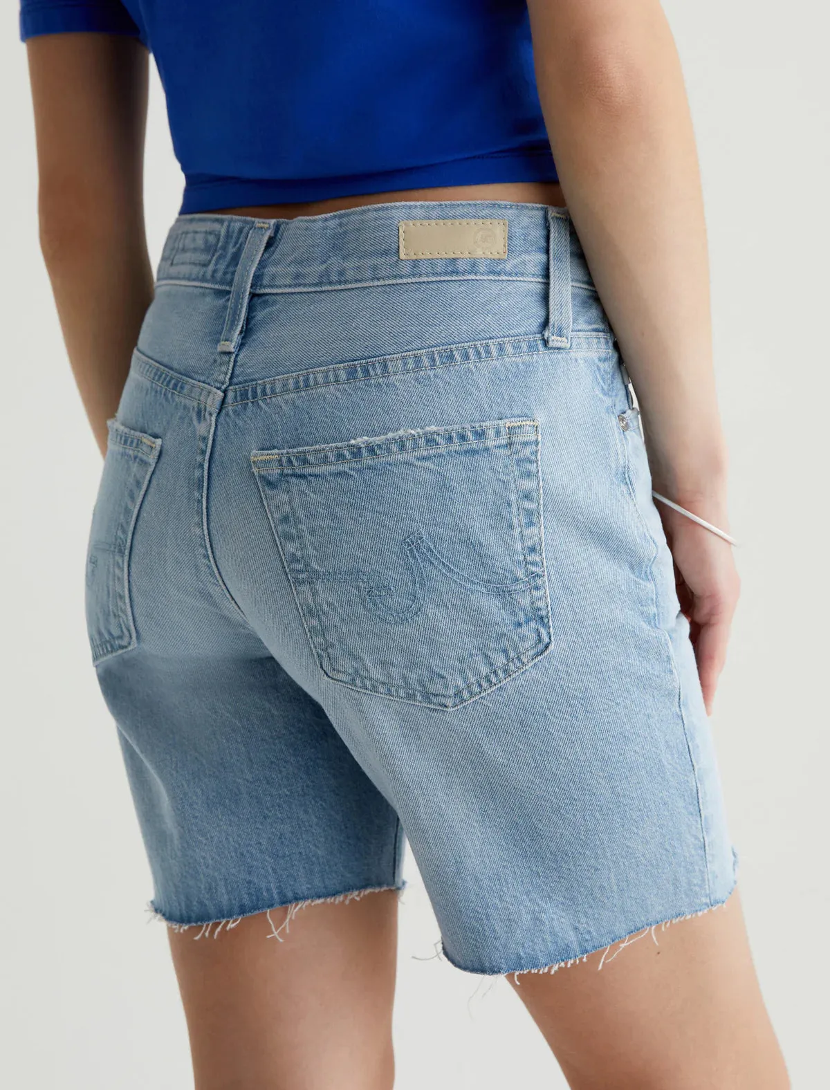 AG Denim Ex Boyfriend Shorts in Sunset Blues