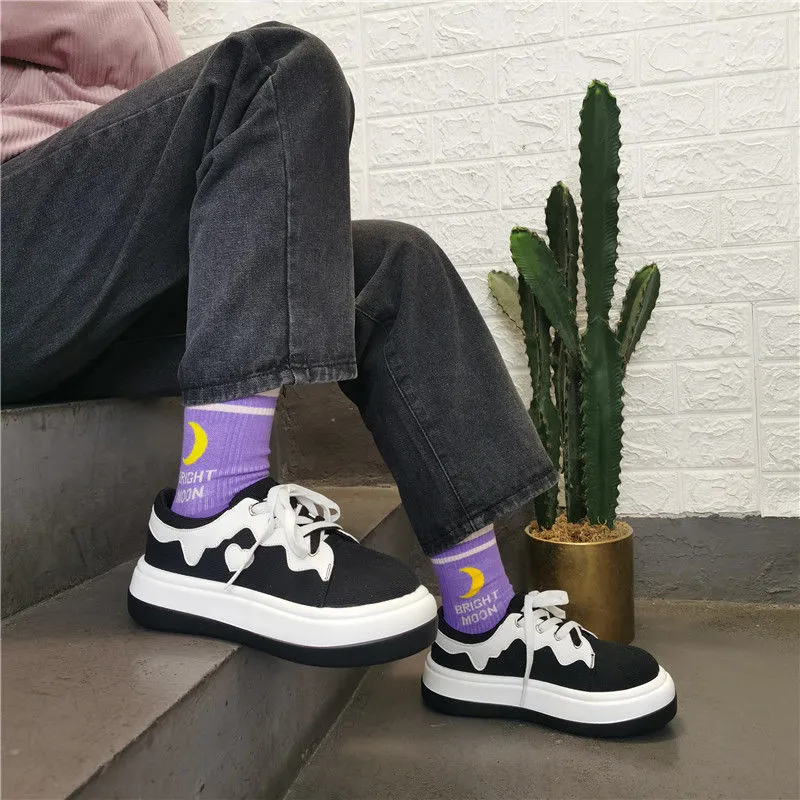 Amozae- Sneakers Women's Sports Shoes Lolita Kawaii Harajuku Platform 2024 Spring Tennis Casual Basket Vulcanize Running Anime Trainers