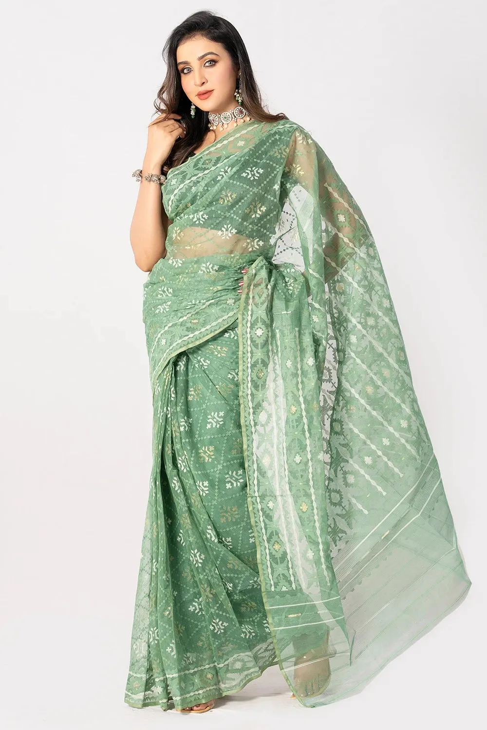 Belwari Jamdani Saree