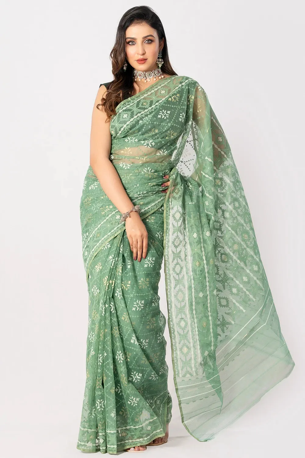 Belwari Jamdani Saree