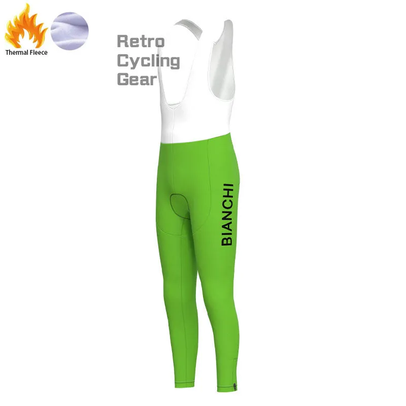 Bianchi Green Fleece Retro Cycling Kits