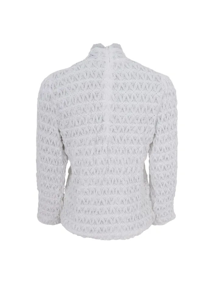 Black Colour - Bceleonora Lace Blouse W. Turtleneck - White