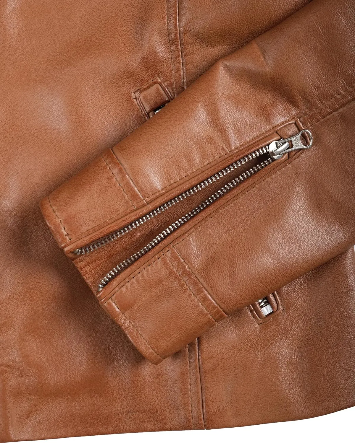 Blingsoul Cafe Racer Leather Jacket Womens - Real Lambskin Leather Jackets for Women