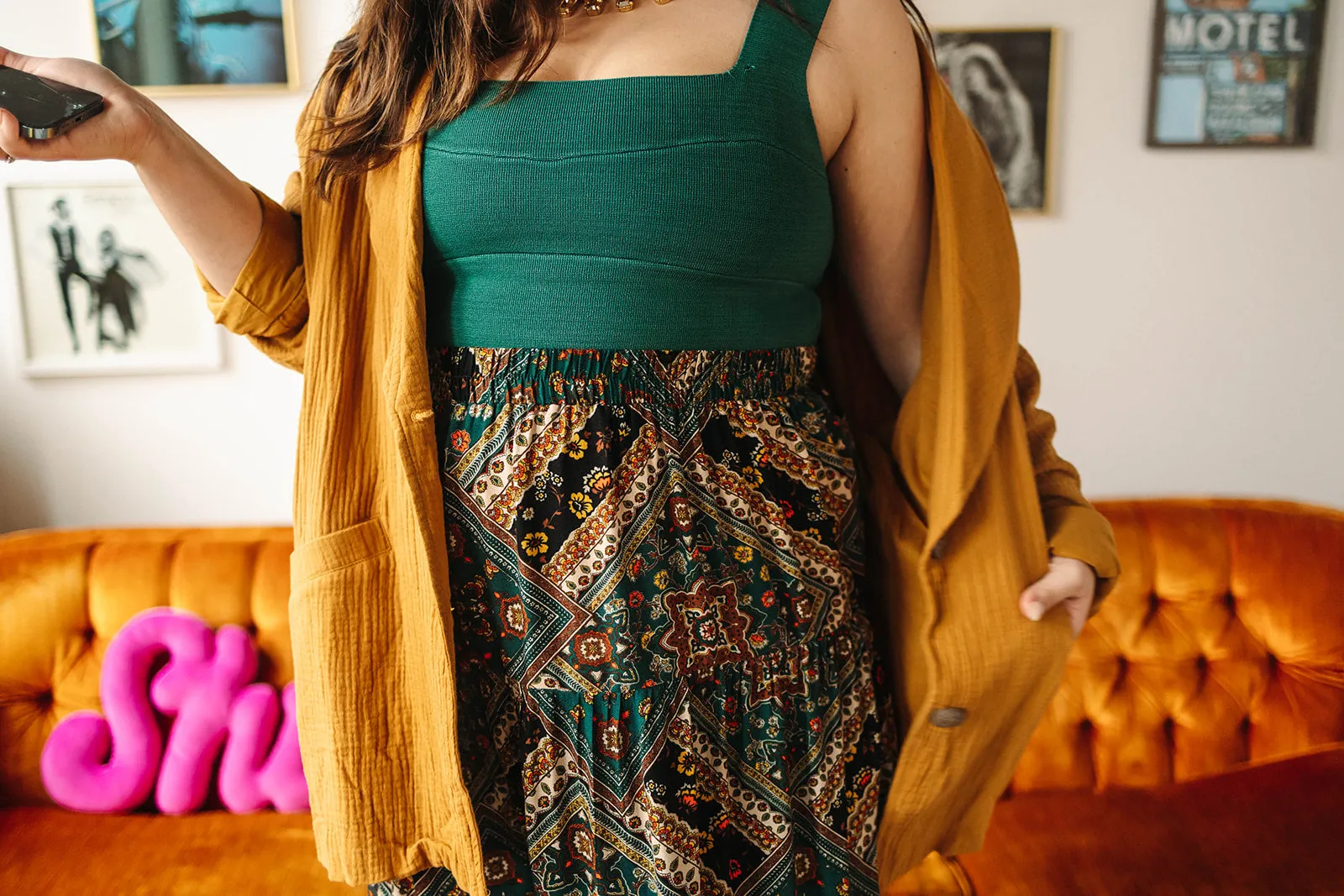 brigitte tiered skirt