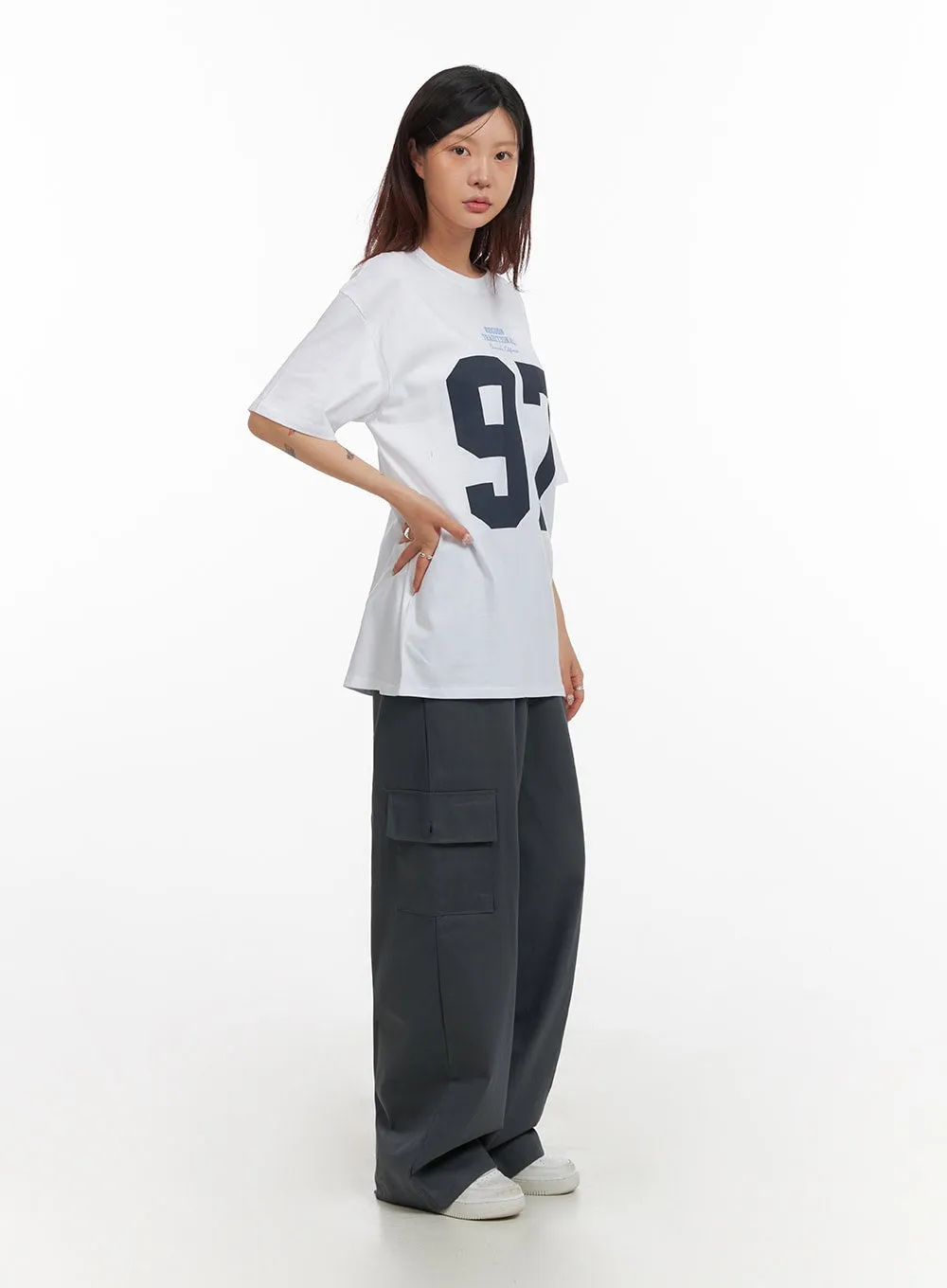 Cargo Wide Leg Pants IY410