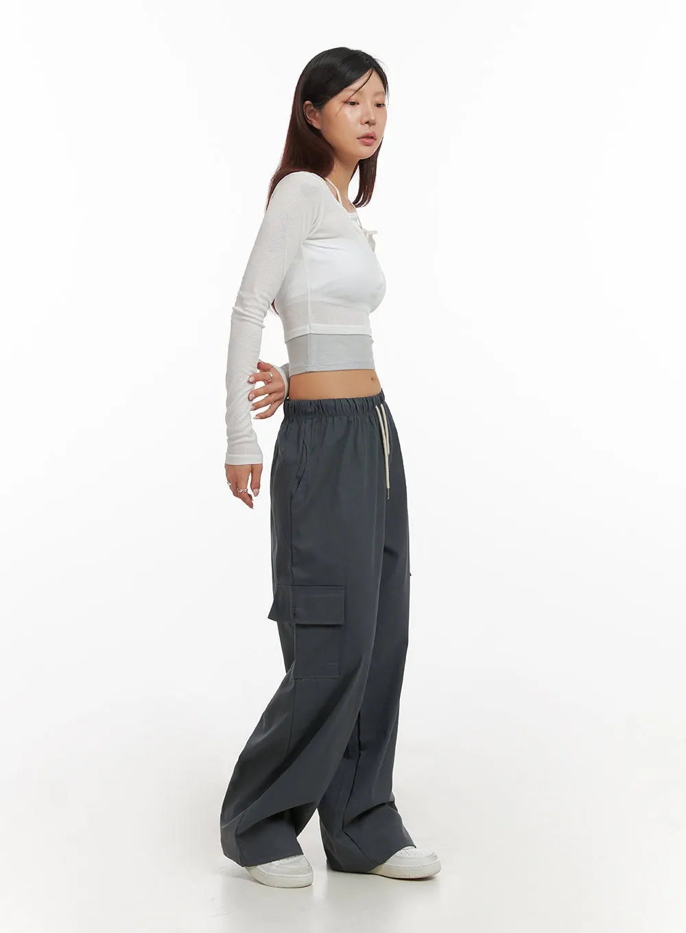 Cargo Wide Leg Pants IY410