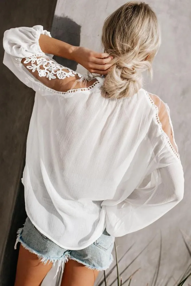 Carisolo Lace Blouse (White)