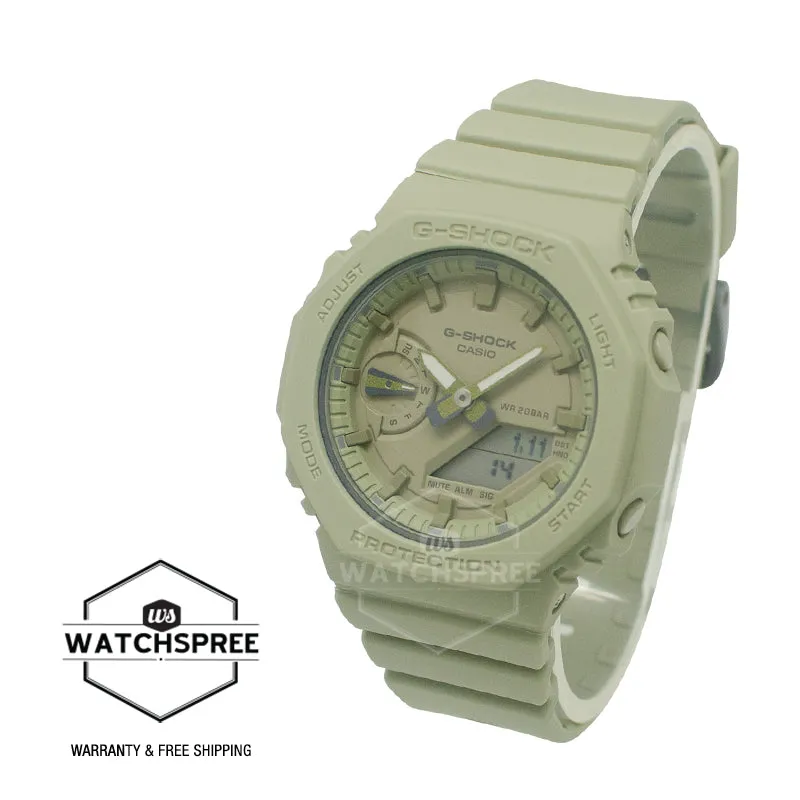 G-Shock Ladies GMA-S2100 Carbon Core Guard Structure Watch - Stylish Green Resin Band GMAS2100BA-3A
