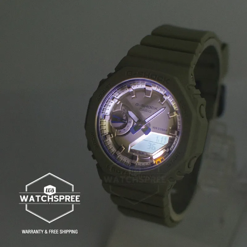 G-Shock Ladies GMA-S2100 Carbon Core Guard Structure Watch - Stylish Green Resin Band GMAS2100BA-3A