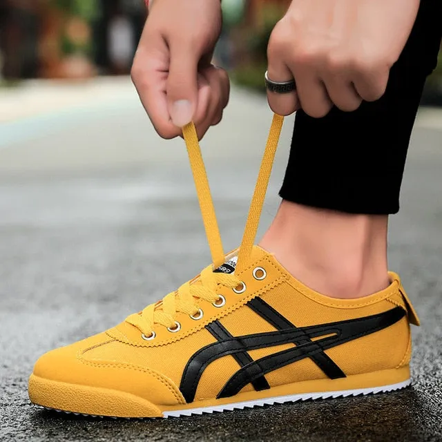 Couple models Onitsuka Agan shoes White canvas shoes Beige Ahgan shoes Red rest shoes Sneakers Men's shoes Women's shoes
