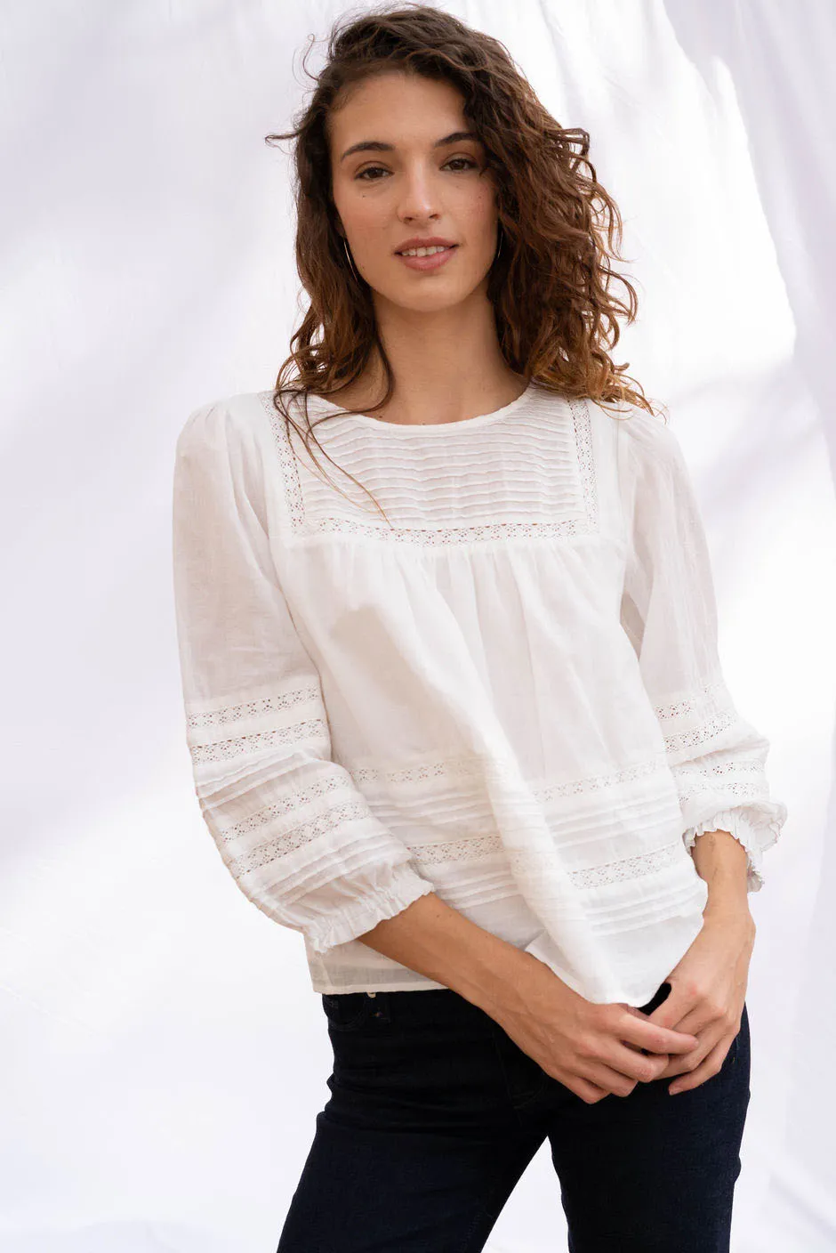 Dawn Blouse in Off White