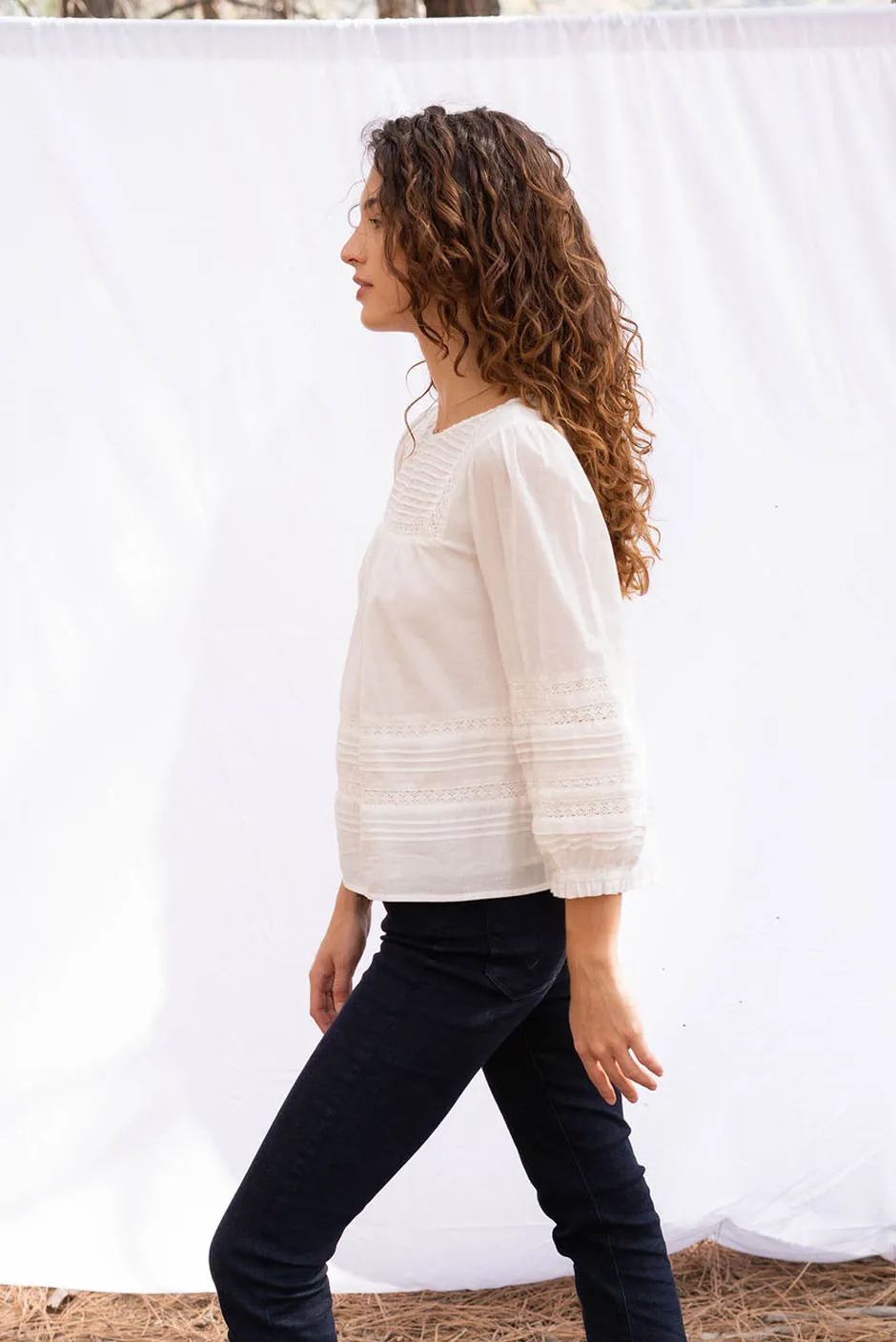 Dawn Blouse in Off White