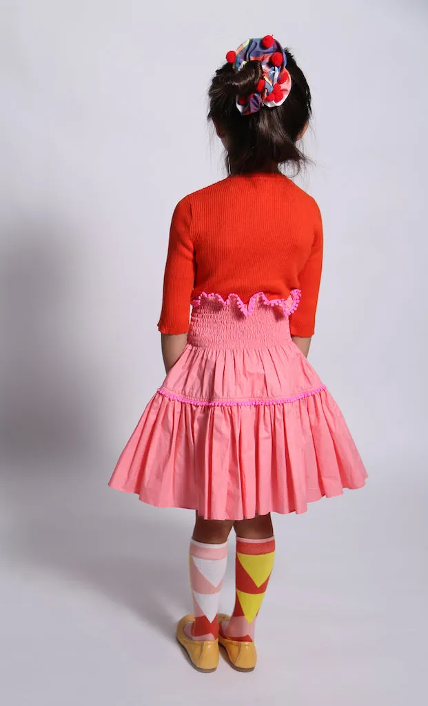 DIARRA SMOCKED SKIRT-COME-TOP