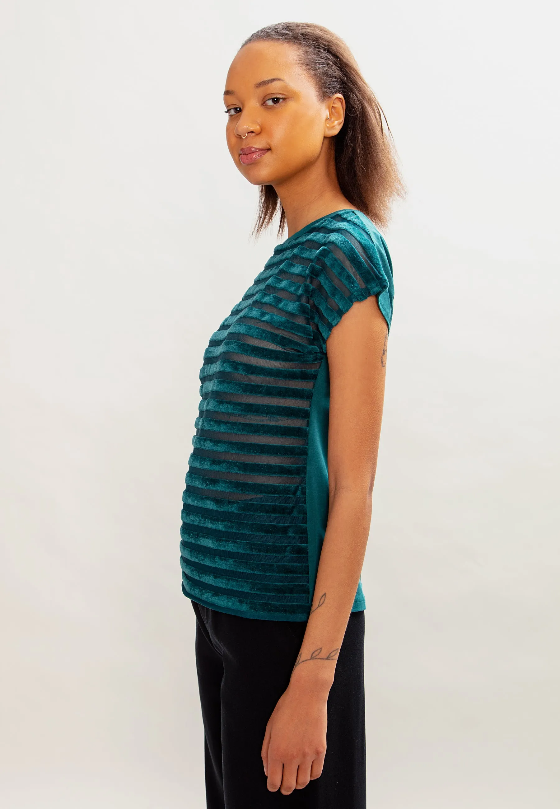 Dusk Blouse Emerald Green