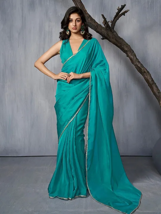 Embroidered Organza Saree