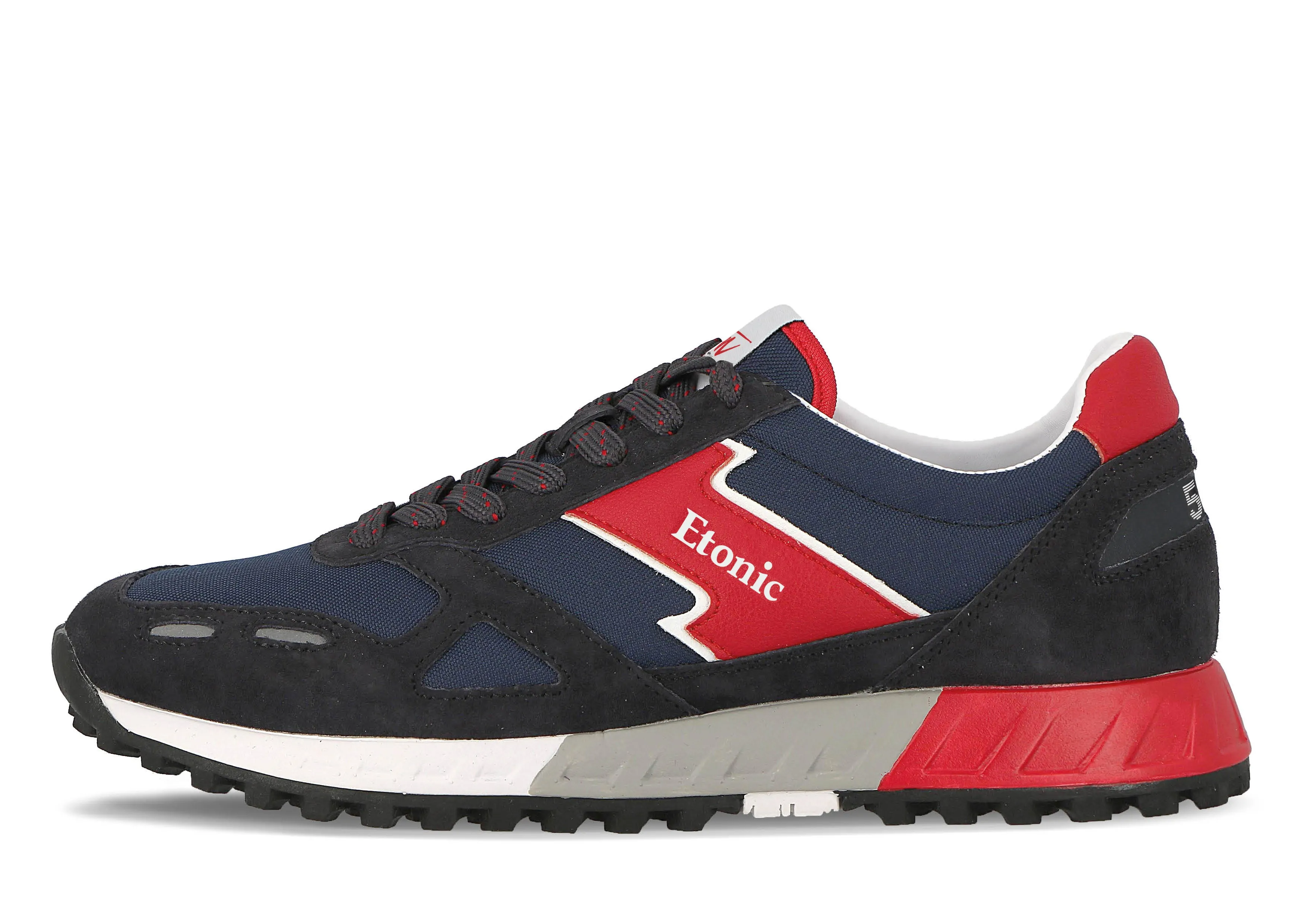 Etonic PR538 runners in blue suede and navy blue canvas upper