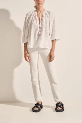 Euthenia White Blouse
