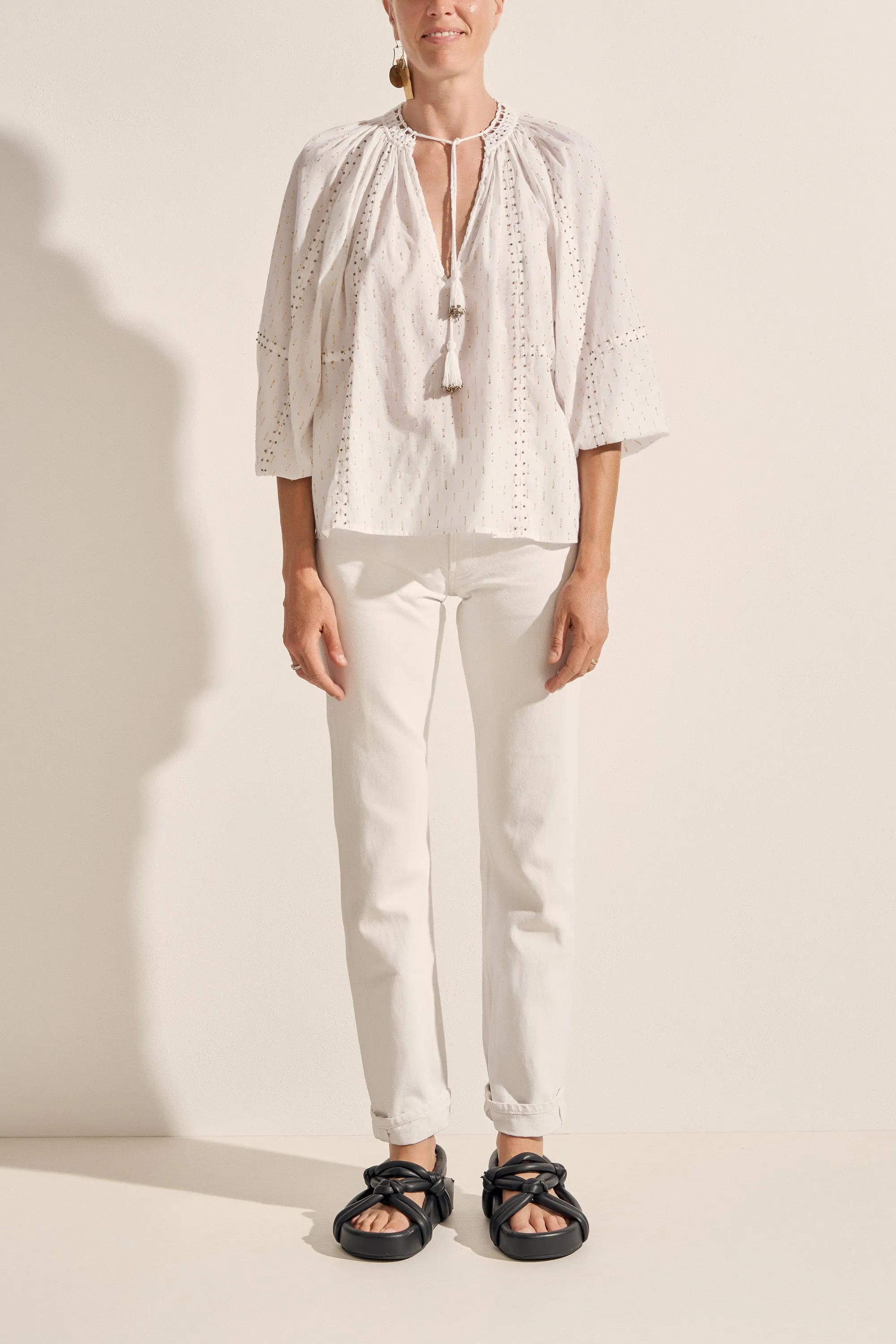 Euthenia White Blouse