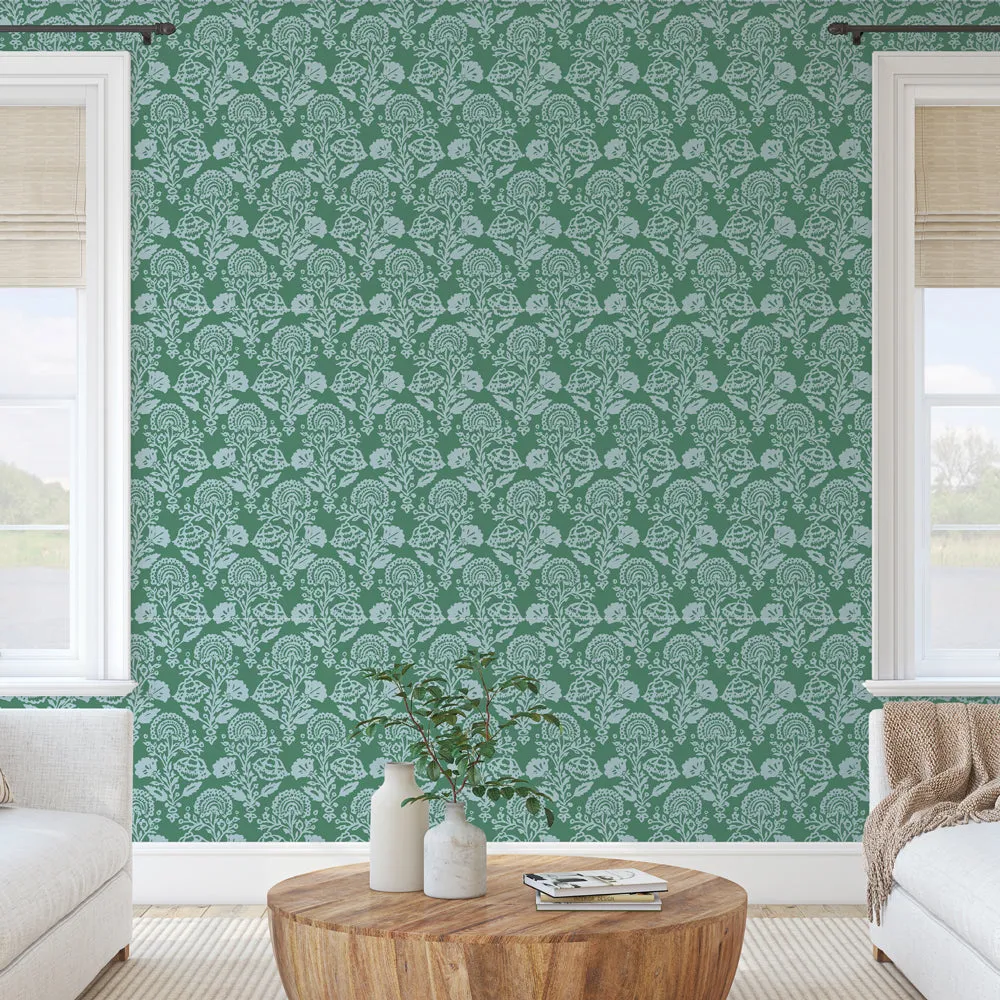 Floral Damask Peel and Stick Wallpaper