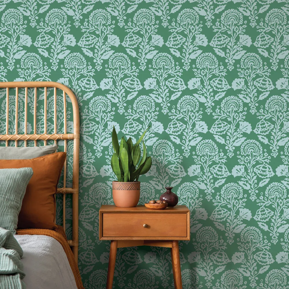 Floral Damask Peel and Stick Wallpaper