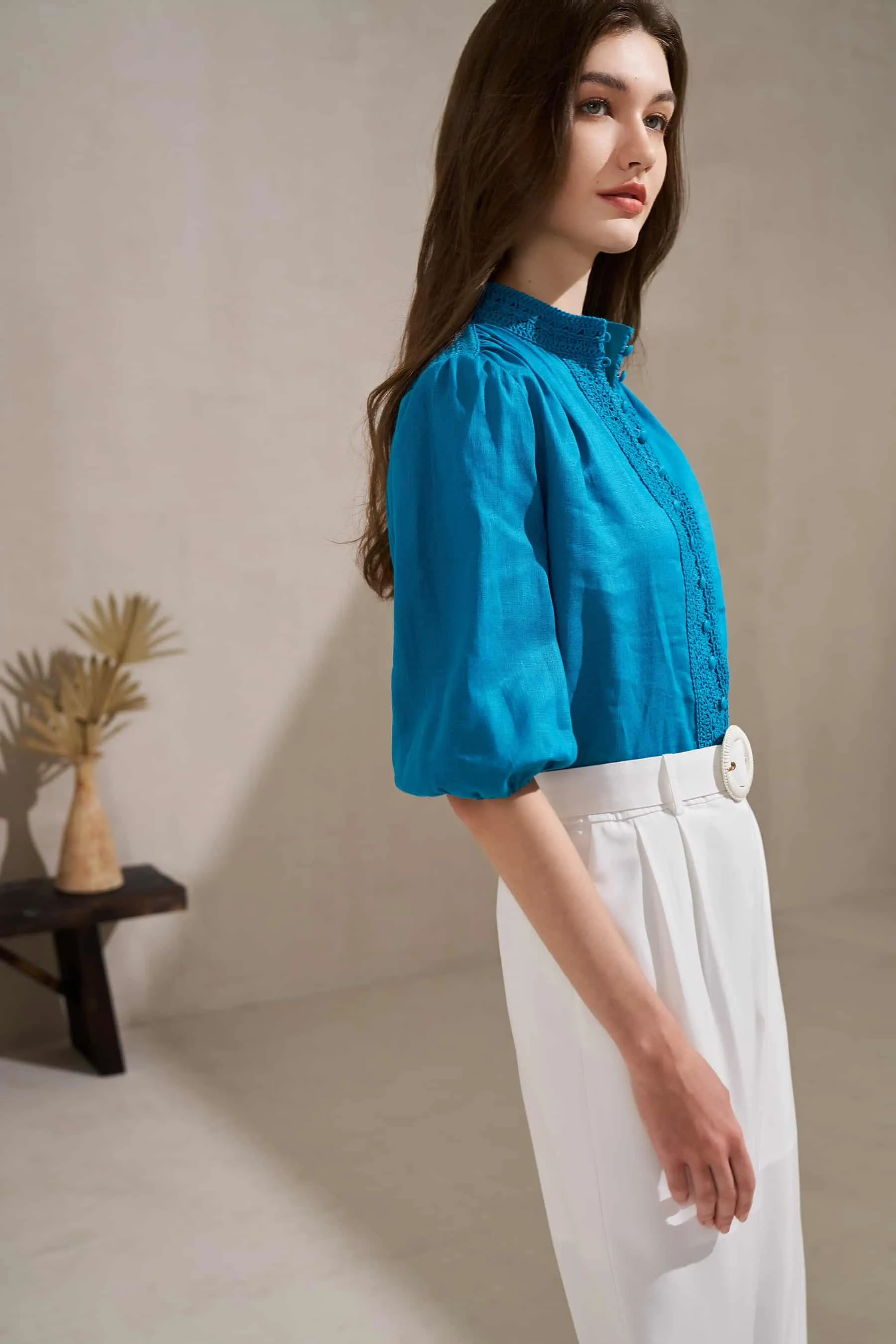 GDS Kaia Blouse | Blue Moon