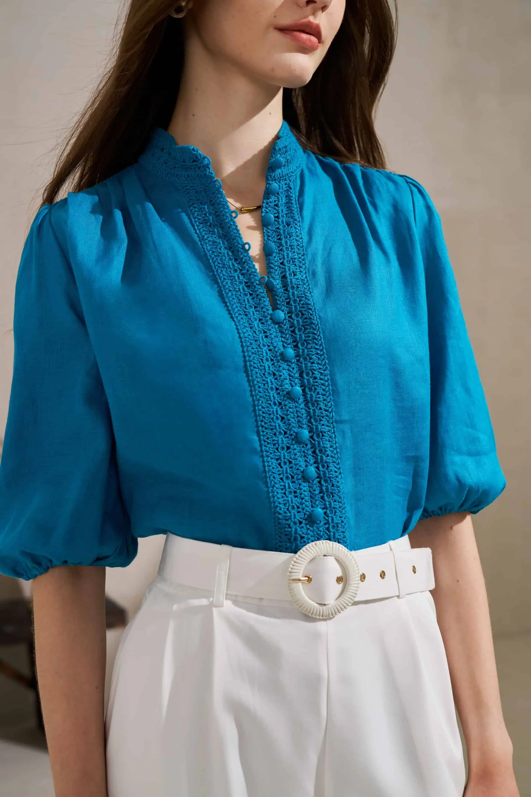 GDS Kaia Blouse | Blue Moon