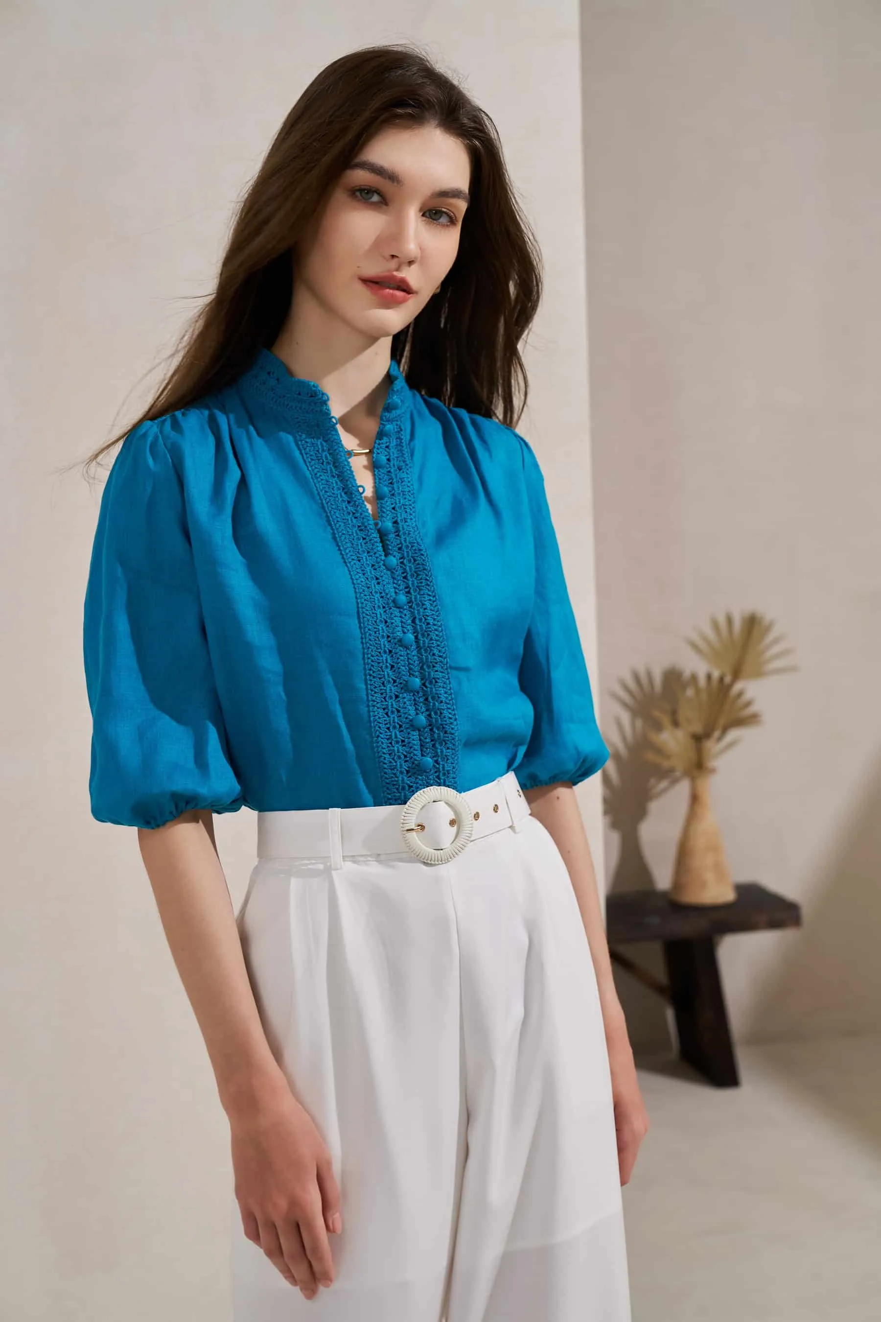 GDS Kaia Blouse | Blue Moon
