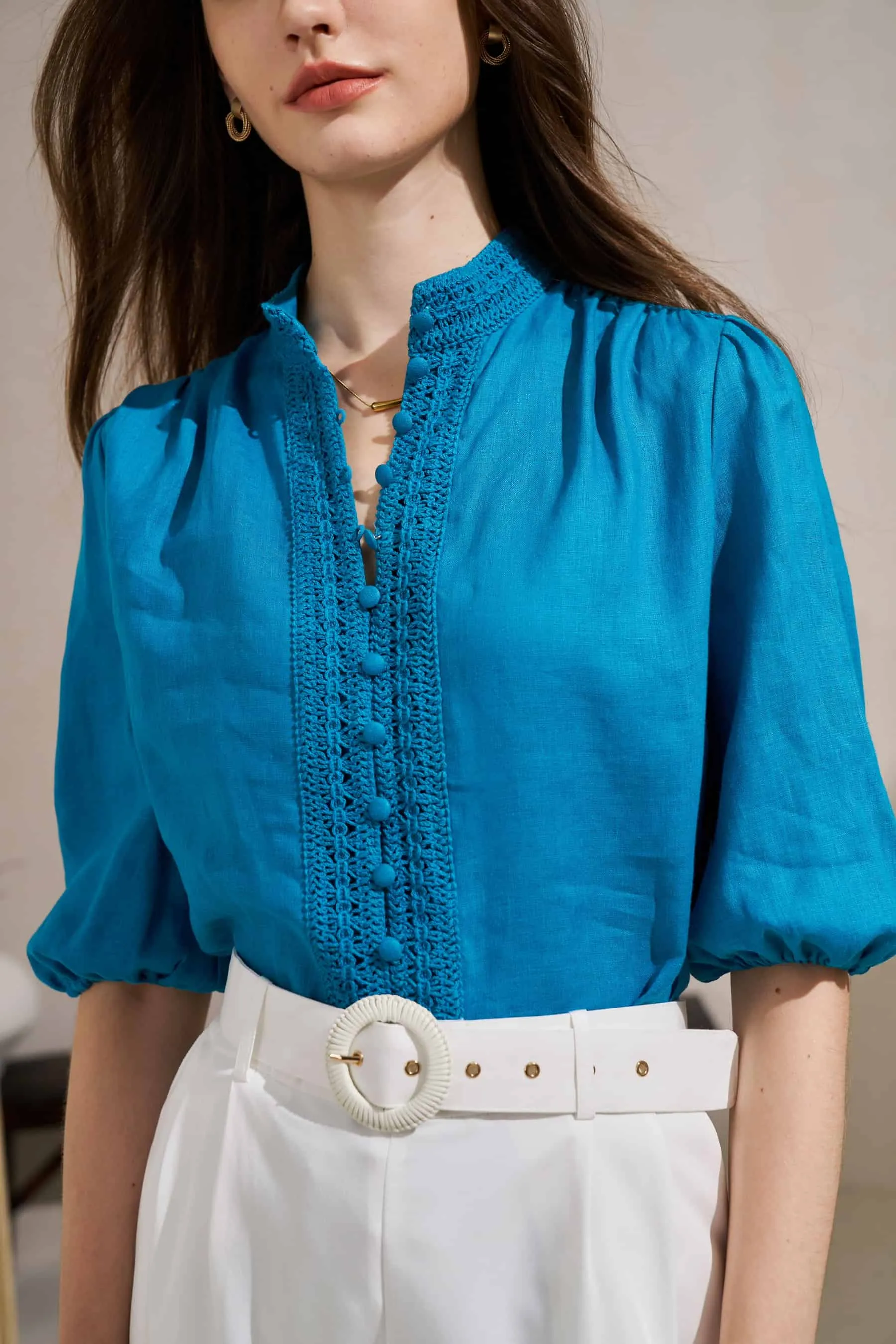GDS Kaia Blouse | Blue Moon