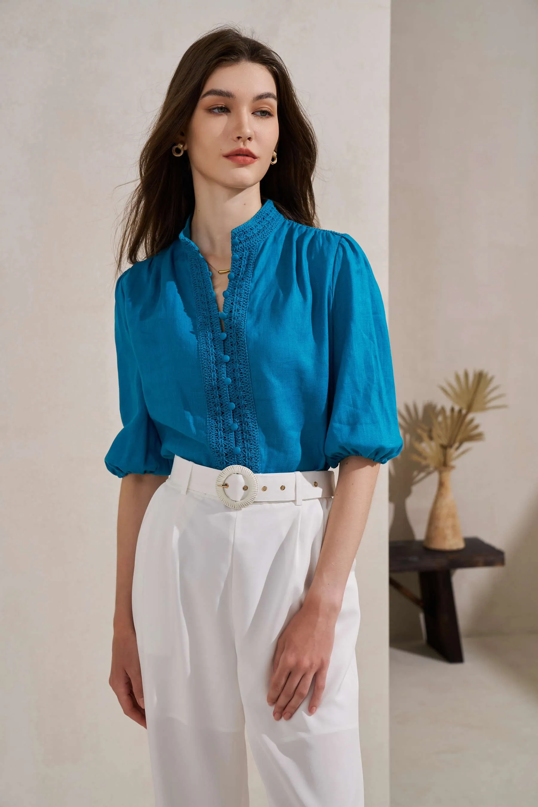 GDS Kaia Blouse | Blue Moon