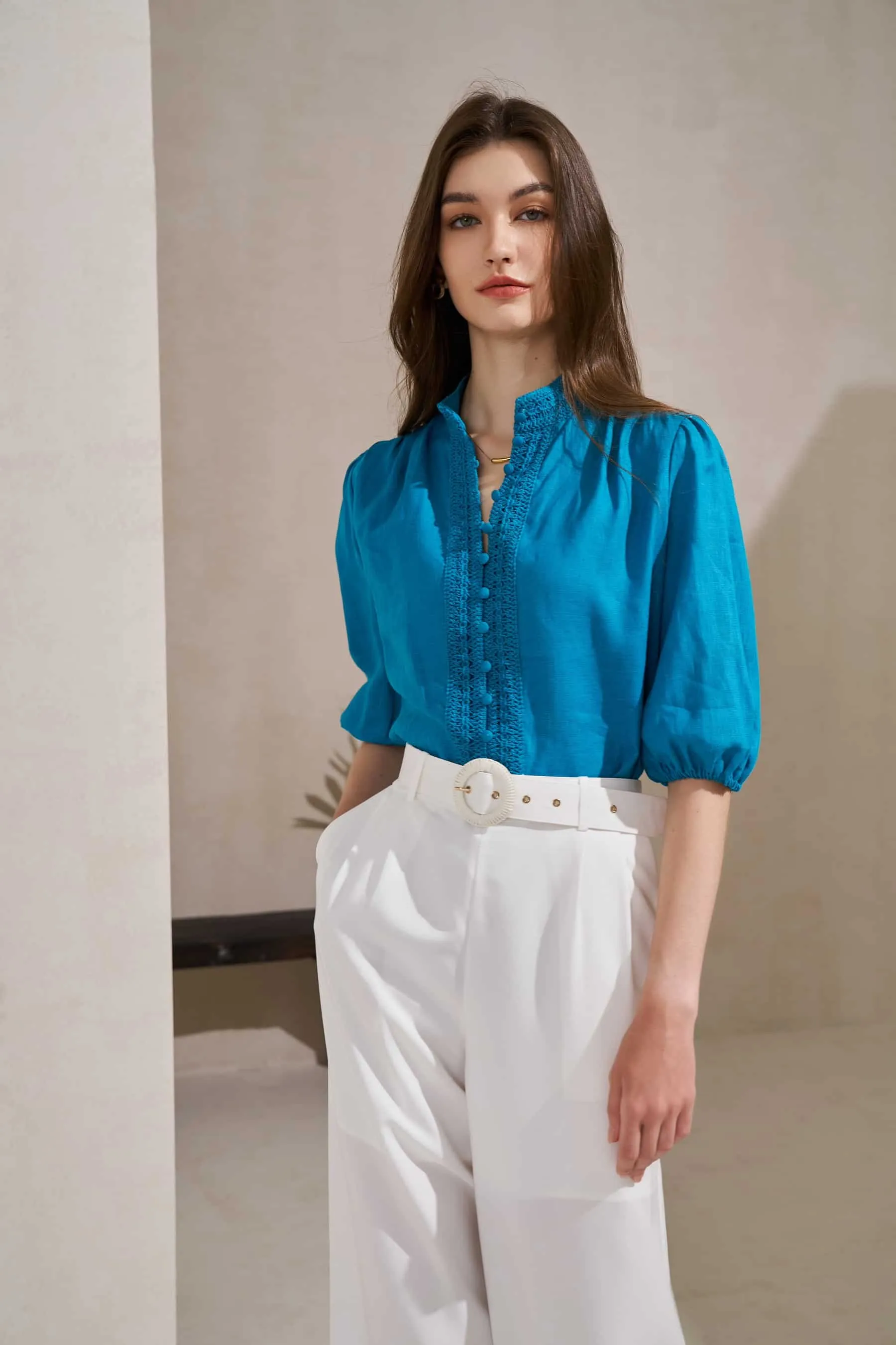 GDS Kaia Blouse | Blue Moon