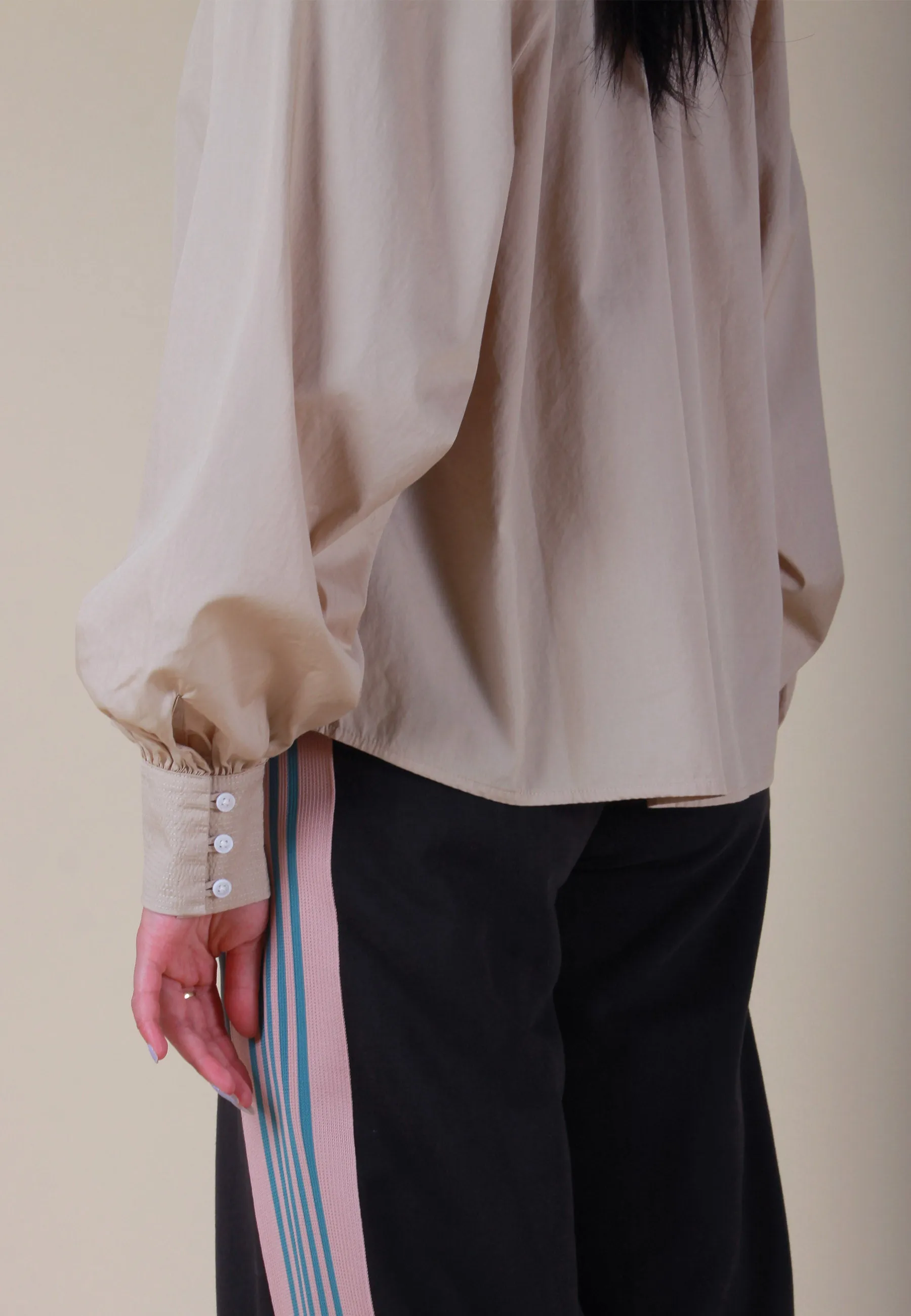Gillian Mock Neck - safari