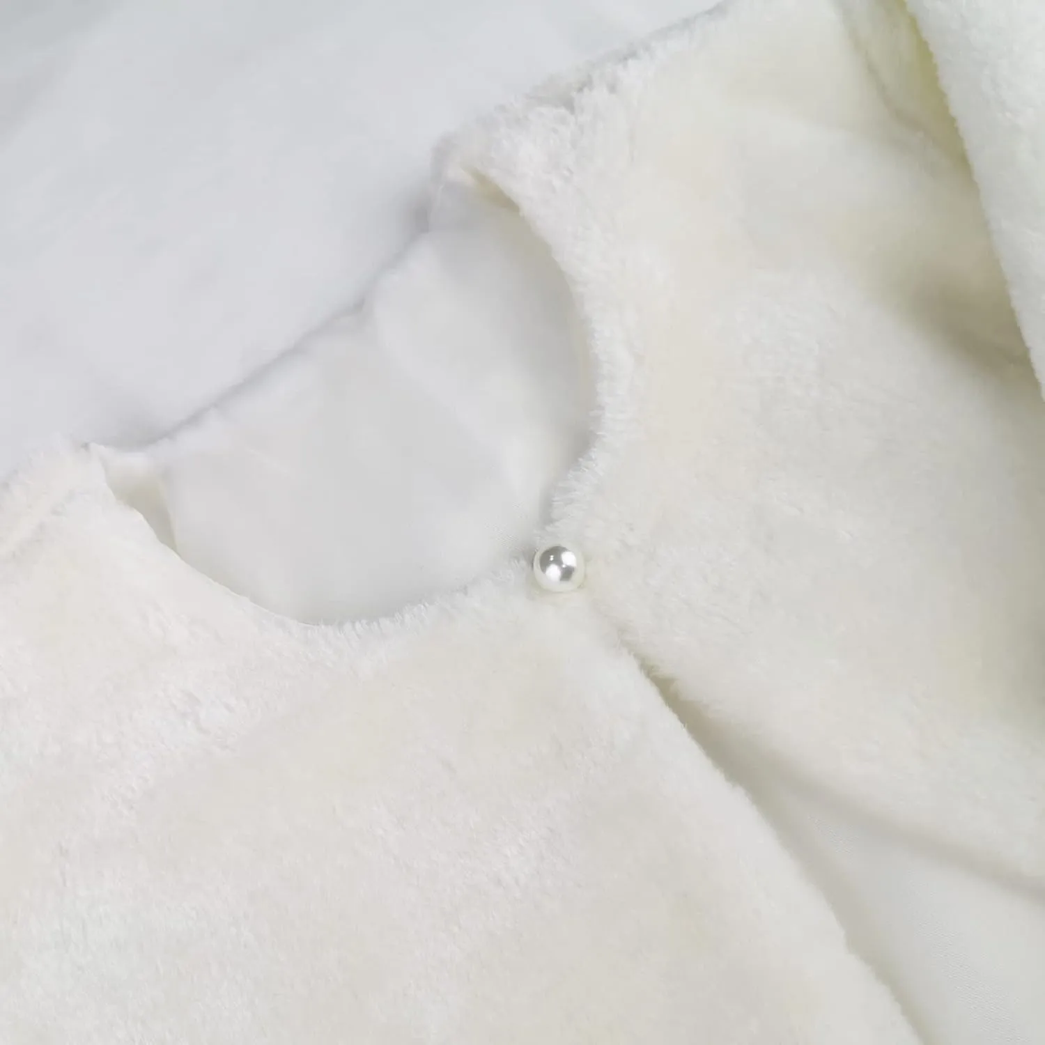 Girls Long Sleeve Cardigan Cotton Bolero Shrug Long Sleeve Top Cute Jacket Outwear White for Girls Size 2-8