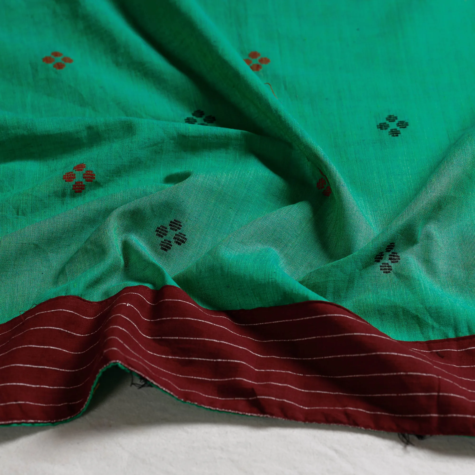 Green - Jacquard Cotton Blouse Piece