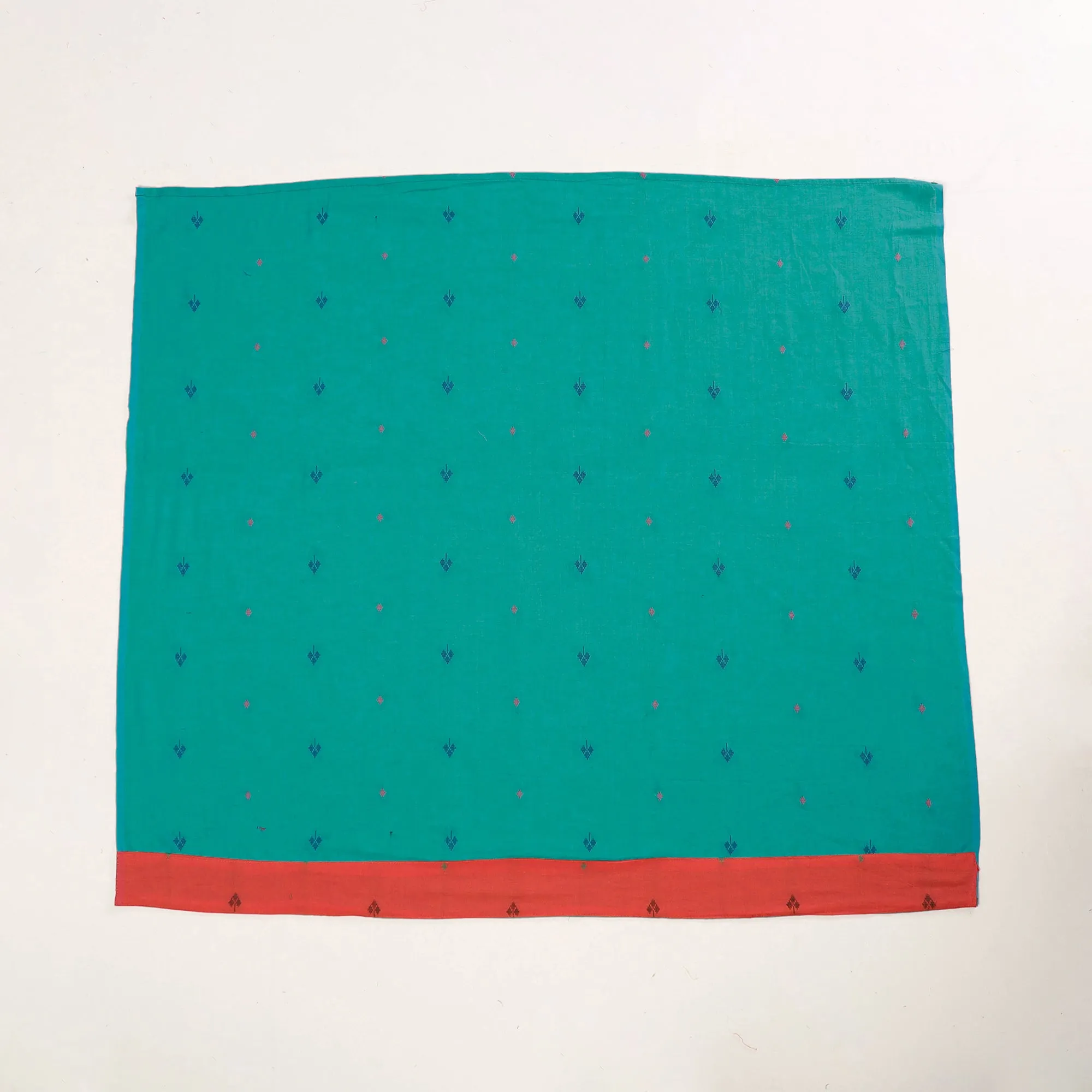 Green - Rangoli Jacquard Cotton Blouse Piece
