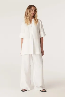 HAYWARD LINEN BLOUSE | White