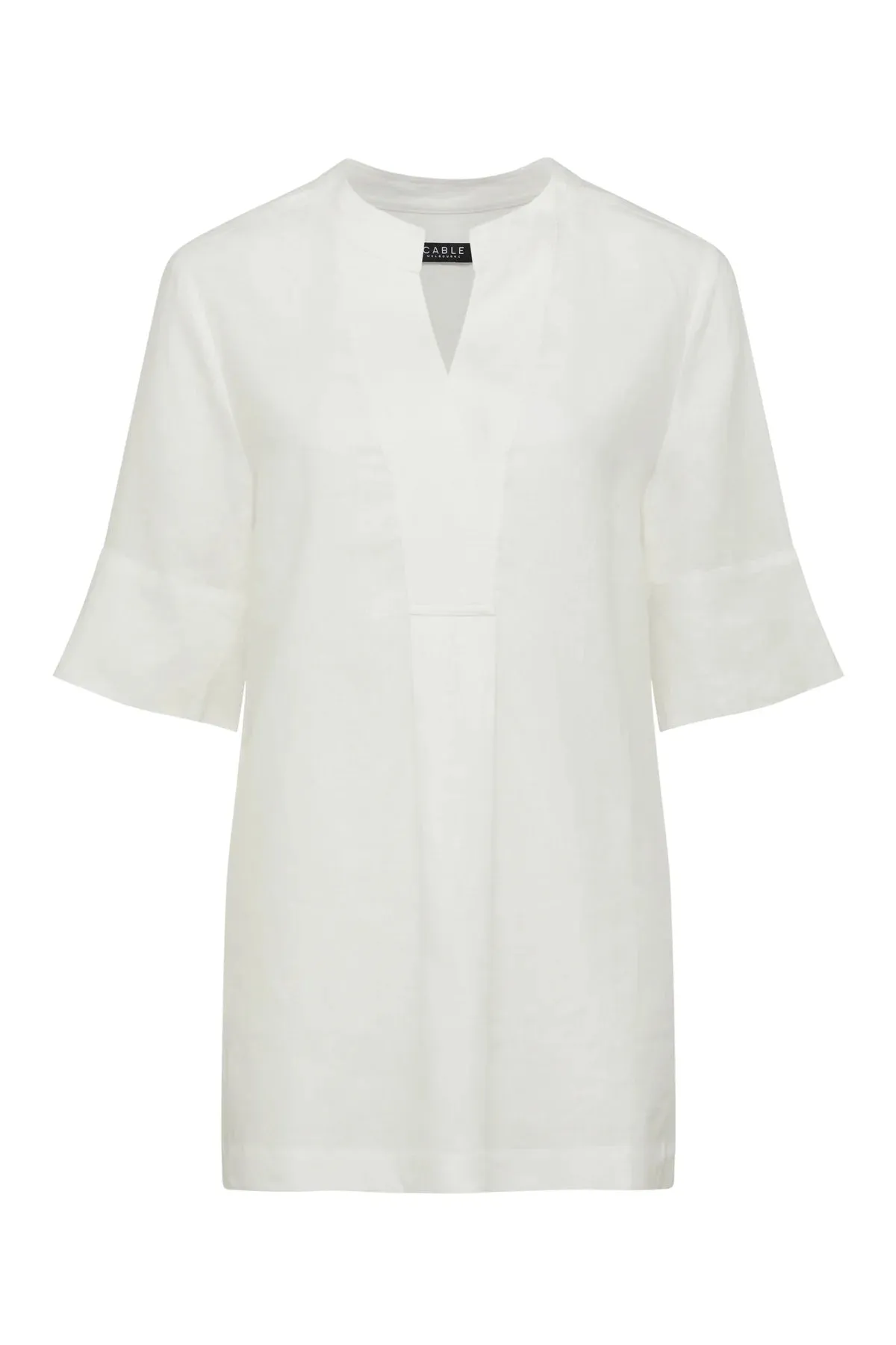 HAYWARD LINEN BLOUSE | White