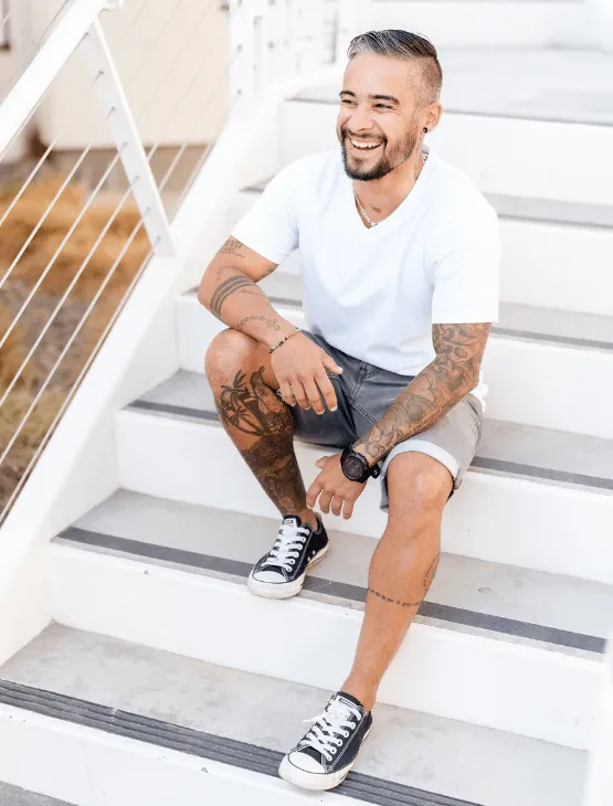 Light Grey Jean Shorts