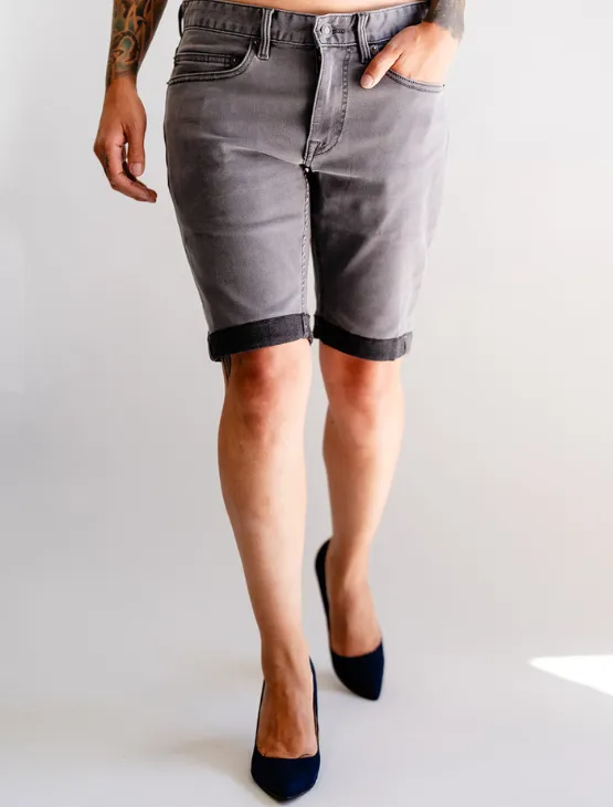 Light Grey Jean Shorts