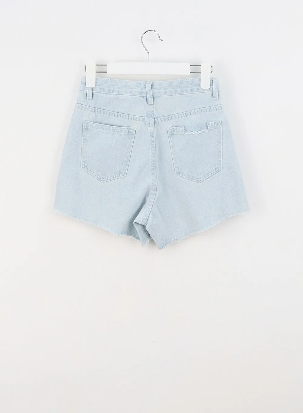 Light Wash Denim Shorts OU307
