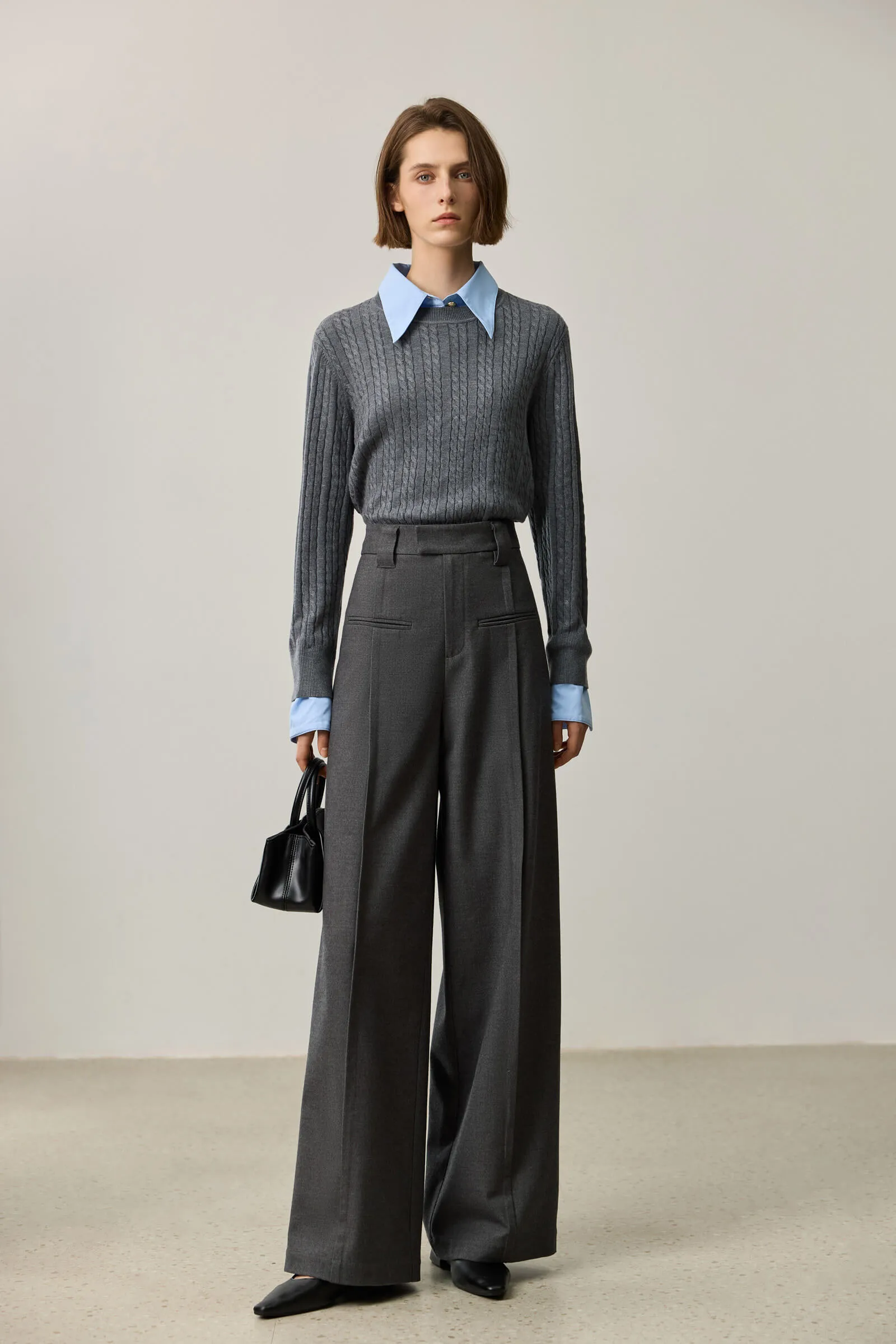 LILY Statement High-Waisted Wide-Leg Pants
