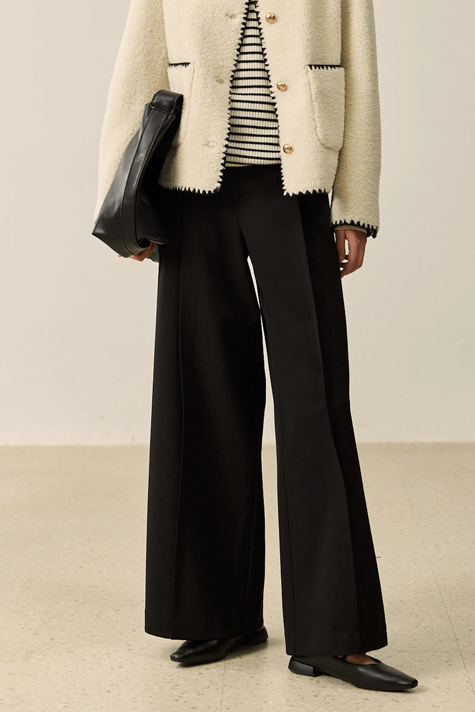 LILY Statement High-Waisted Wide-Leg Pants