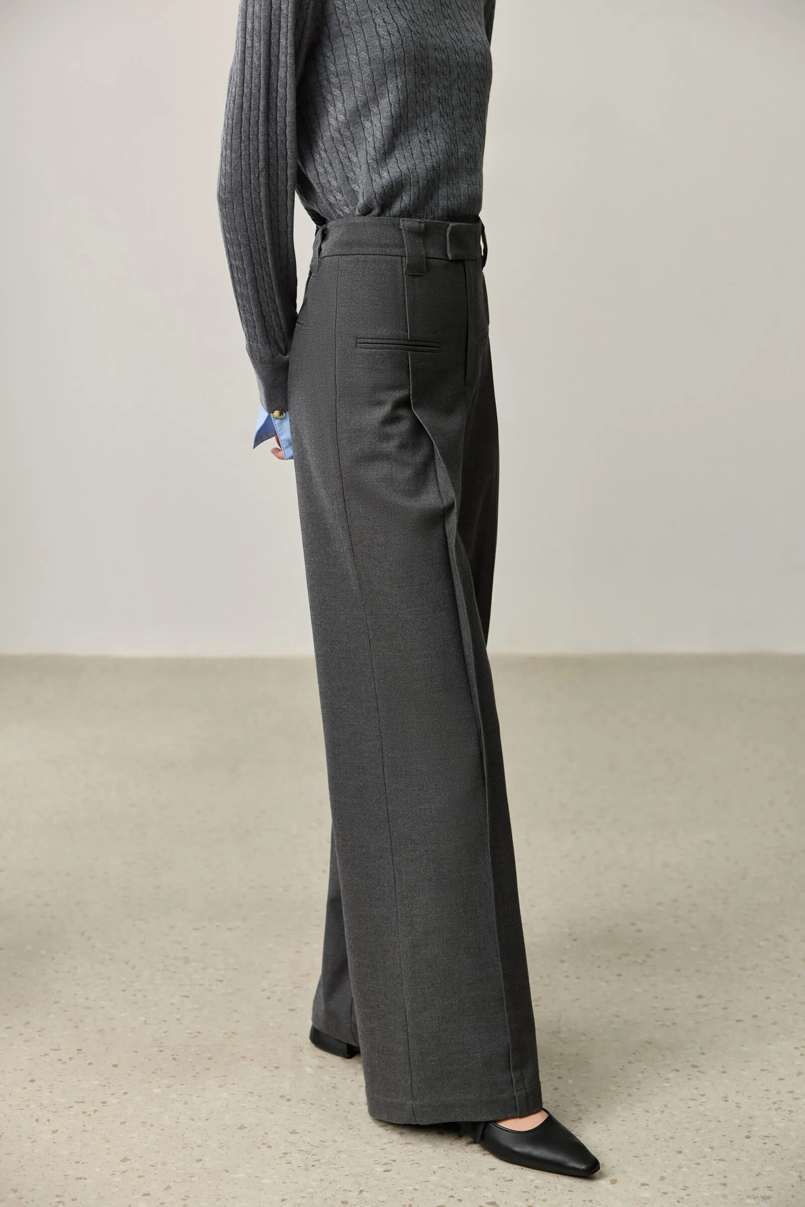 LILY Statement High-Waisted Wide-Leg Pants