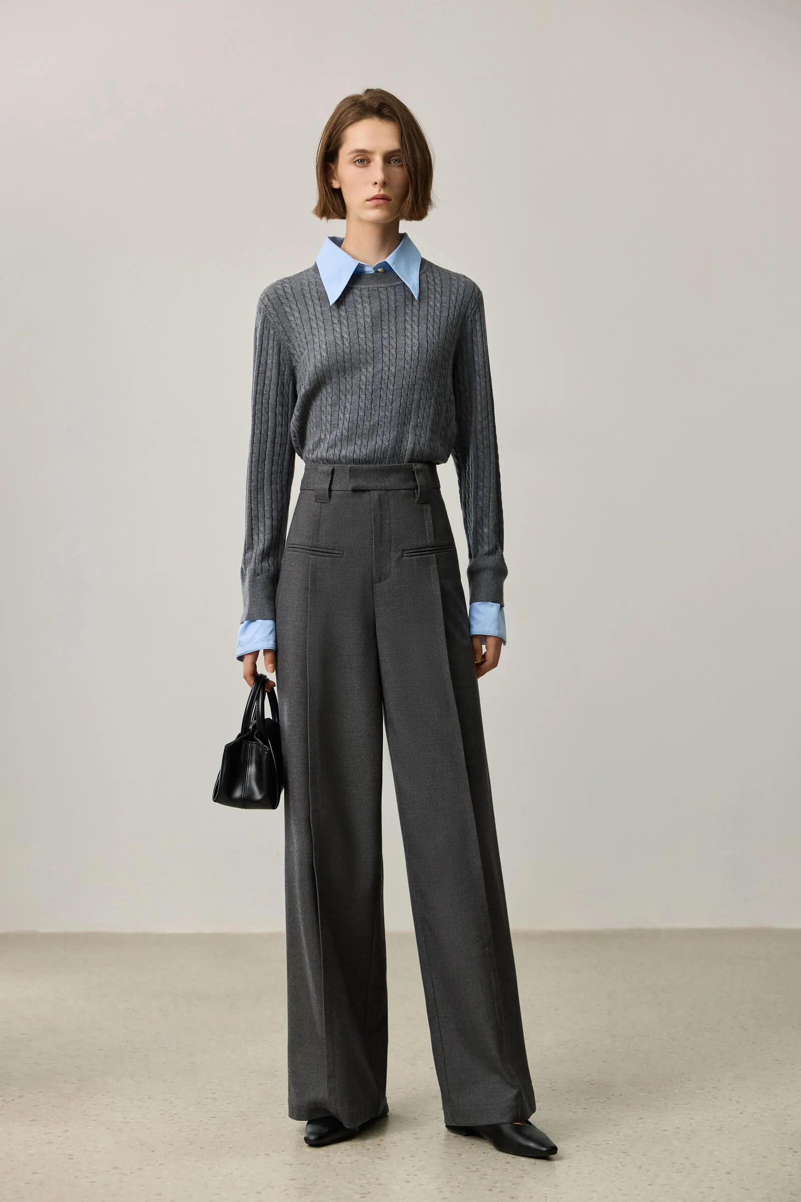 LILY Statement High-Waisted Wide-Leg Pants