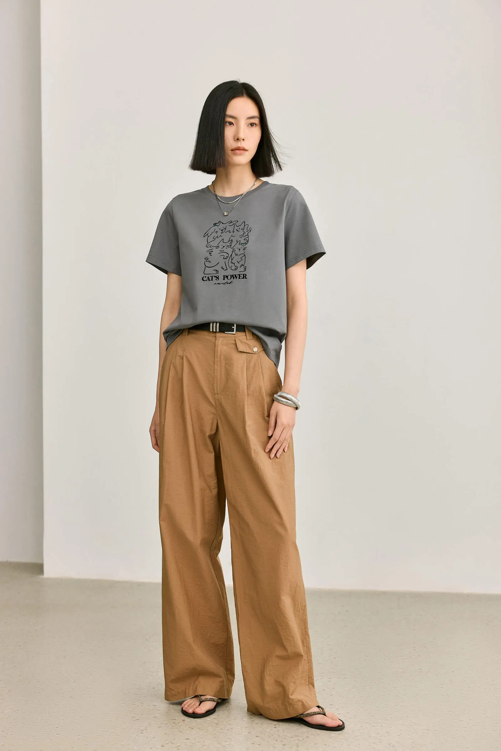 LILY Vintage Wide-Leg Cargo Pants
