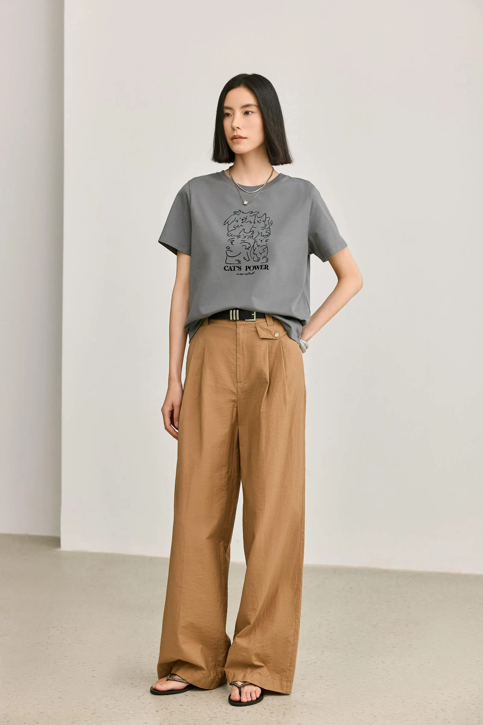 LILY Vintage Wide-Leg Cargo Pants